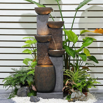 51.4" H Outdoor Garden Water Fountain
