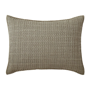 Mills Waffle - Standard Sham - Waffle - Taupe - Sham (26x20in.) - Cotton