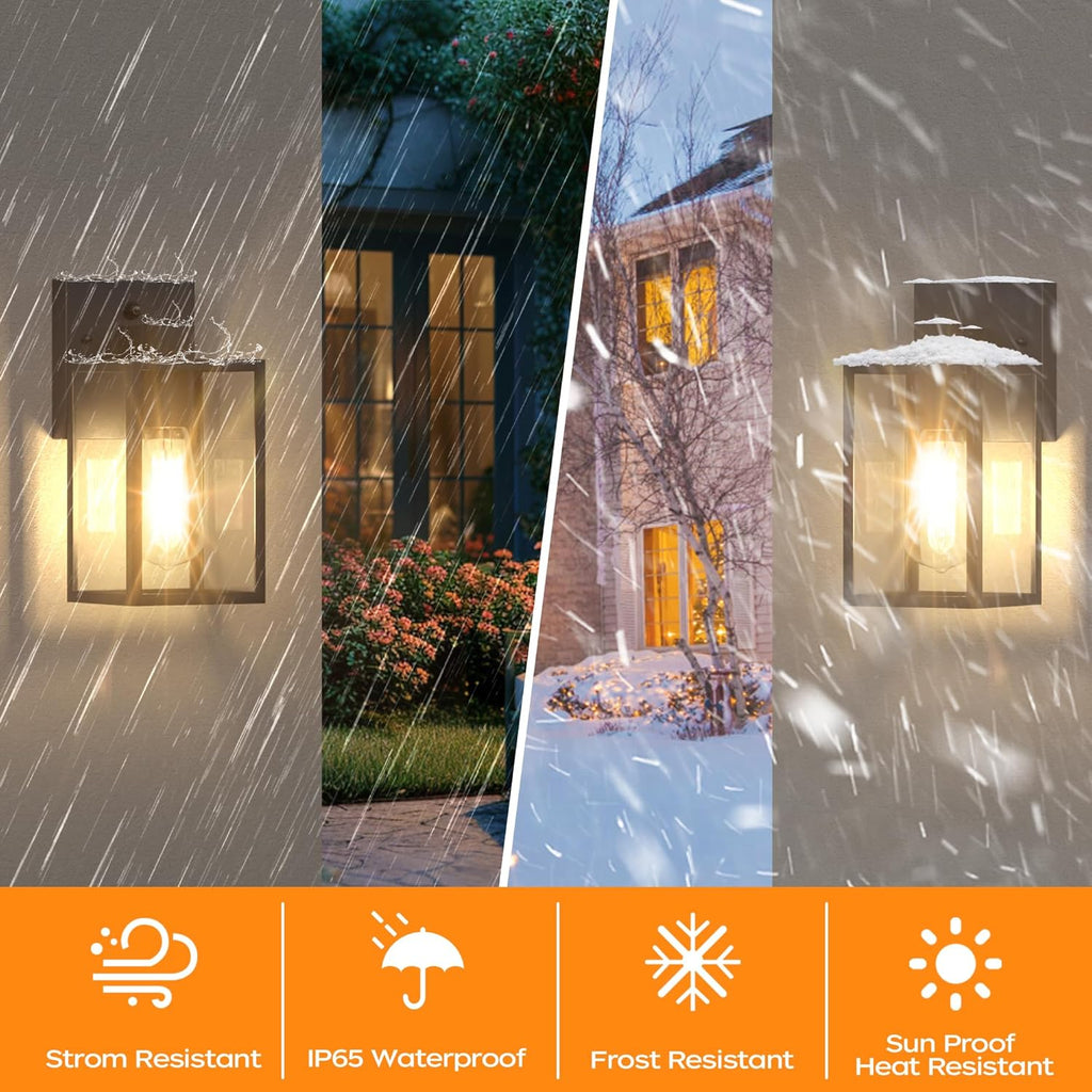 Outdoor Light Fixture Wall Mount, LED Exterior lighting fixtures for Outside, Front Porch Lights