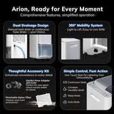 3500 Sq.Ft Compressor Dehumidifier, Max 50 Pint/D Dehumidifier with Drain Hose for Home, Bedroom, Bathroom, Room