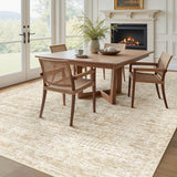 Living Room Rugs 8x10: Washable Moroccan Geometric Boho Rug Farmhouse Non Slip Stain Resistant Large Rug Low Pile Soft