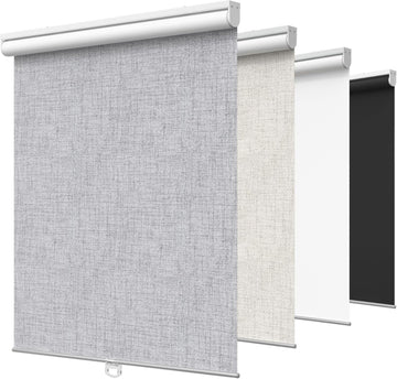 Cordless Blackout Roller Shades, 24" W X 72" H, Grey