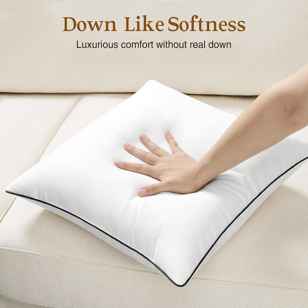 12x20 Pillow Inserts, Fluffy Overfilled Down Alternative Lumbar Pillows, Soft Plush Decorative Throw Pillows - Set of 2
