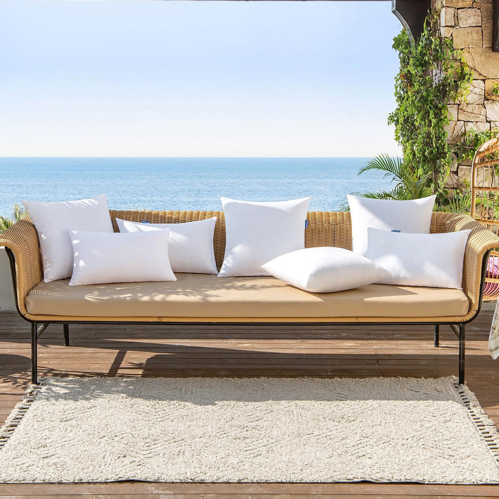 18x18 Inch Outdoor Pillow Inserts - Set of 4