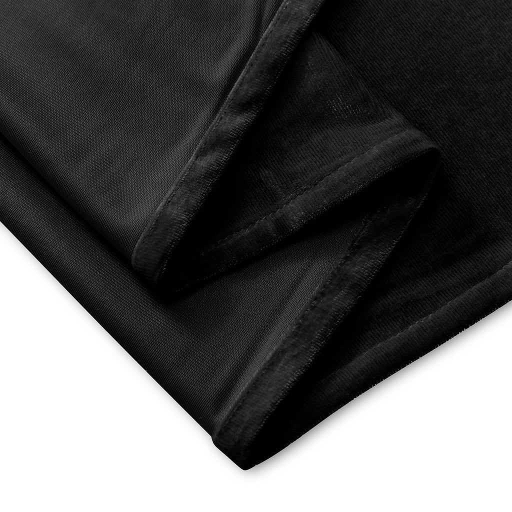 Black Velvet Tablecloth, 60 x 102 Inch Rectangle Table Cover