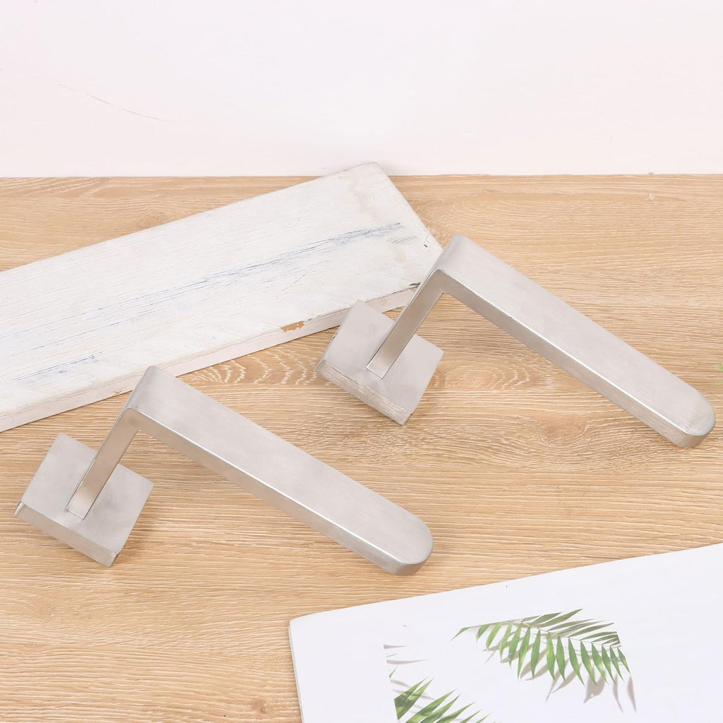 2 Pack Metal Curtain Holdbacks Modern Curtain Tiebacks L Shaped Curtain Hooks for Wall Curtain Pull Backs Curtain