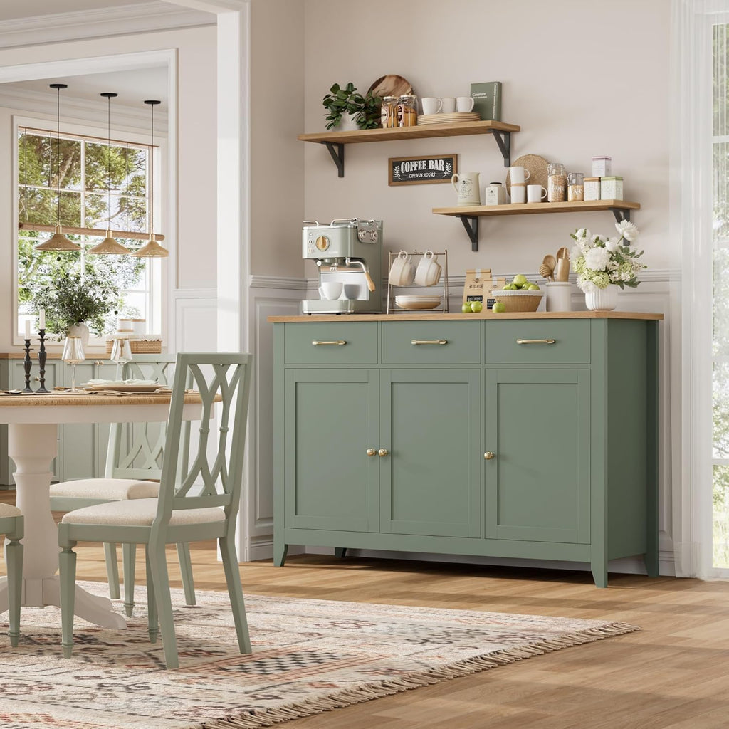 47" Buffet Cabinet with Storage, Kitchen Buffet Table with Drawer