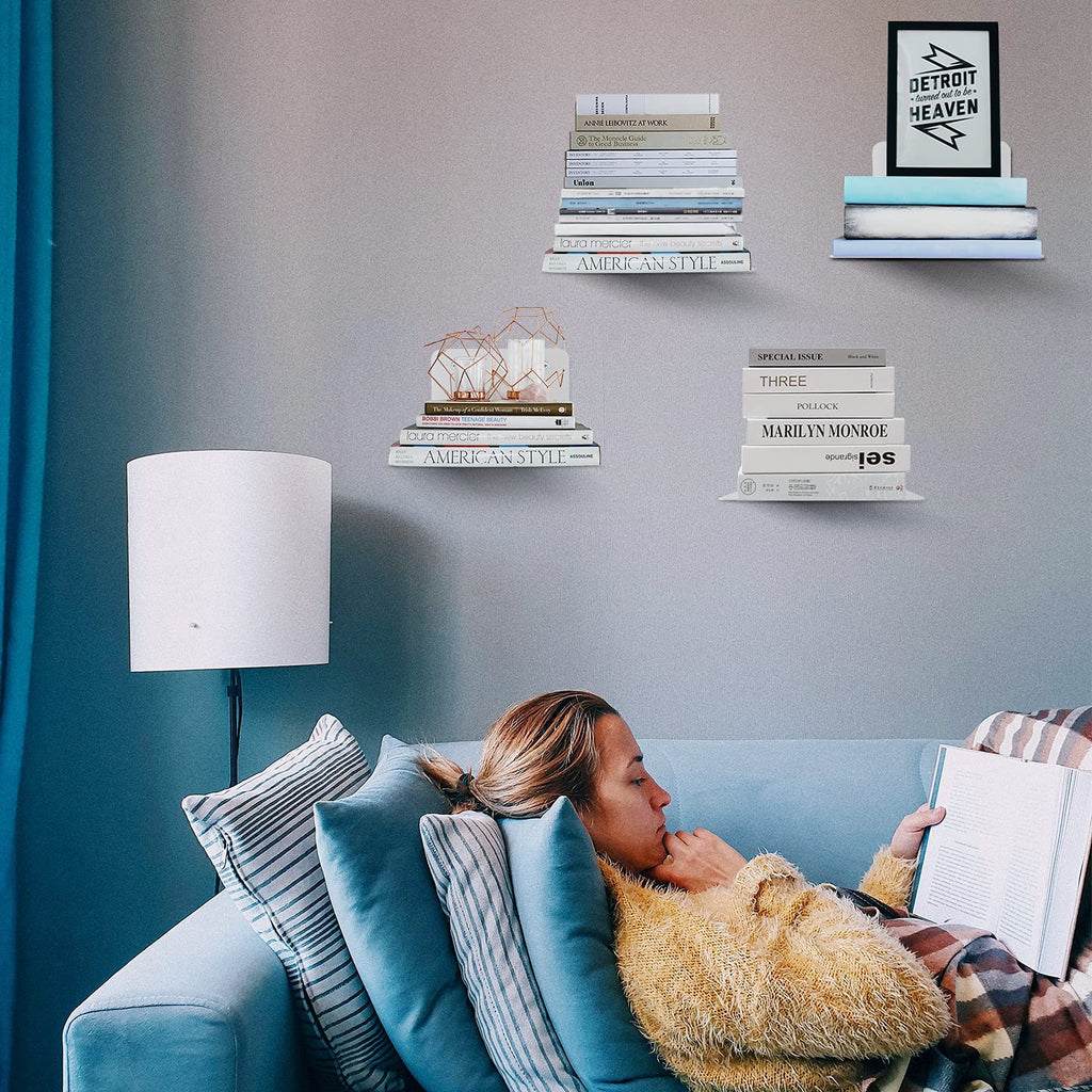 Invisible Floating Bookshelf, Floating Bookshelves Wall Mounted