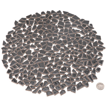 1.5LB Irregular Ceramic Mosaic Tiles, Slate Gray