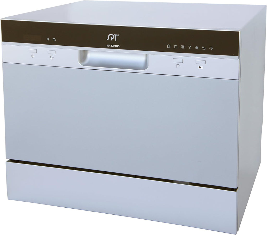 SD-2224DSB: Countertop Dishwasher with Delay Start & LED - Silver