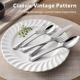 Silverware Set, 40-Piece 18/10 Stainless Steel Flatware Set Cutlery Set for 8