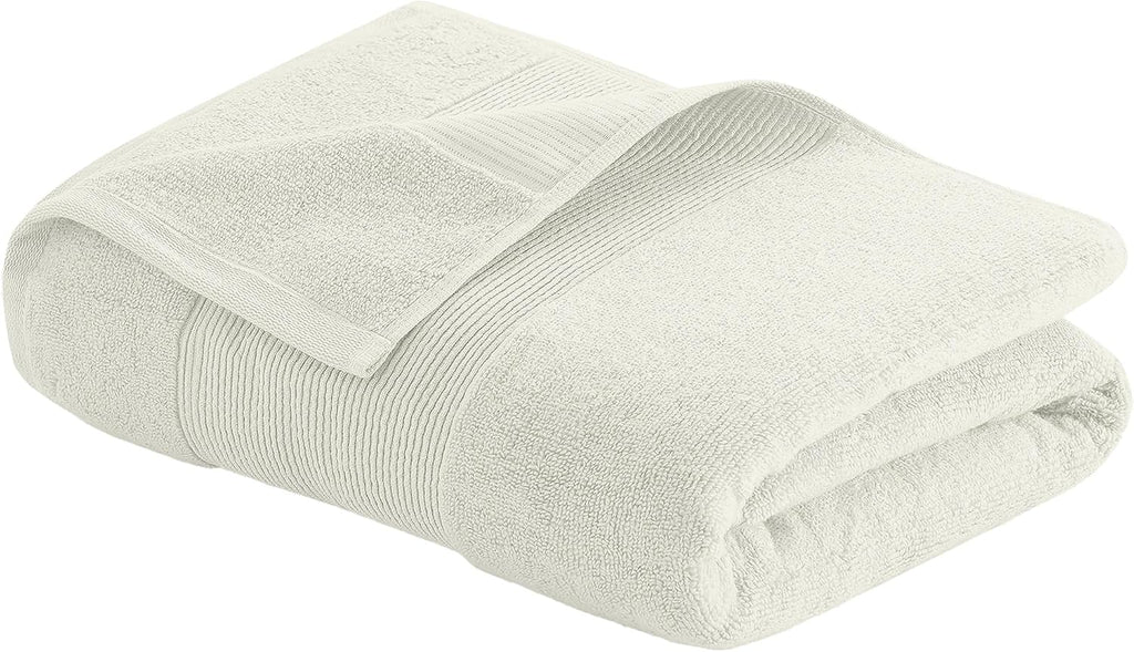Air Cloud 6-Piece Towel Set - 100% Zero-Twist Cotton, 500 GSM, Quick Dry & Plush, Ivory