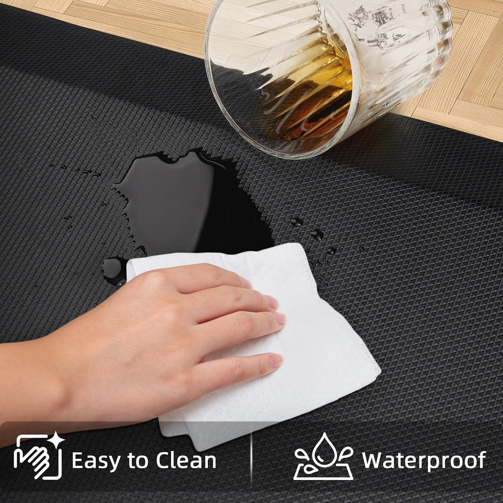Extra Thick Anti Fatigue Mat Floor, 20x48, Black | 9/10 Inch Thick, Cushioned Standing Desk Mat, Memory Foam