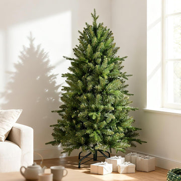 Unlit Artificial Christmas Tree, 4 to 8 ft, Small Spaces