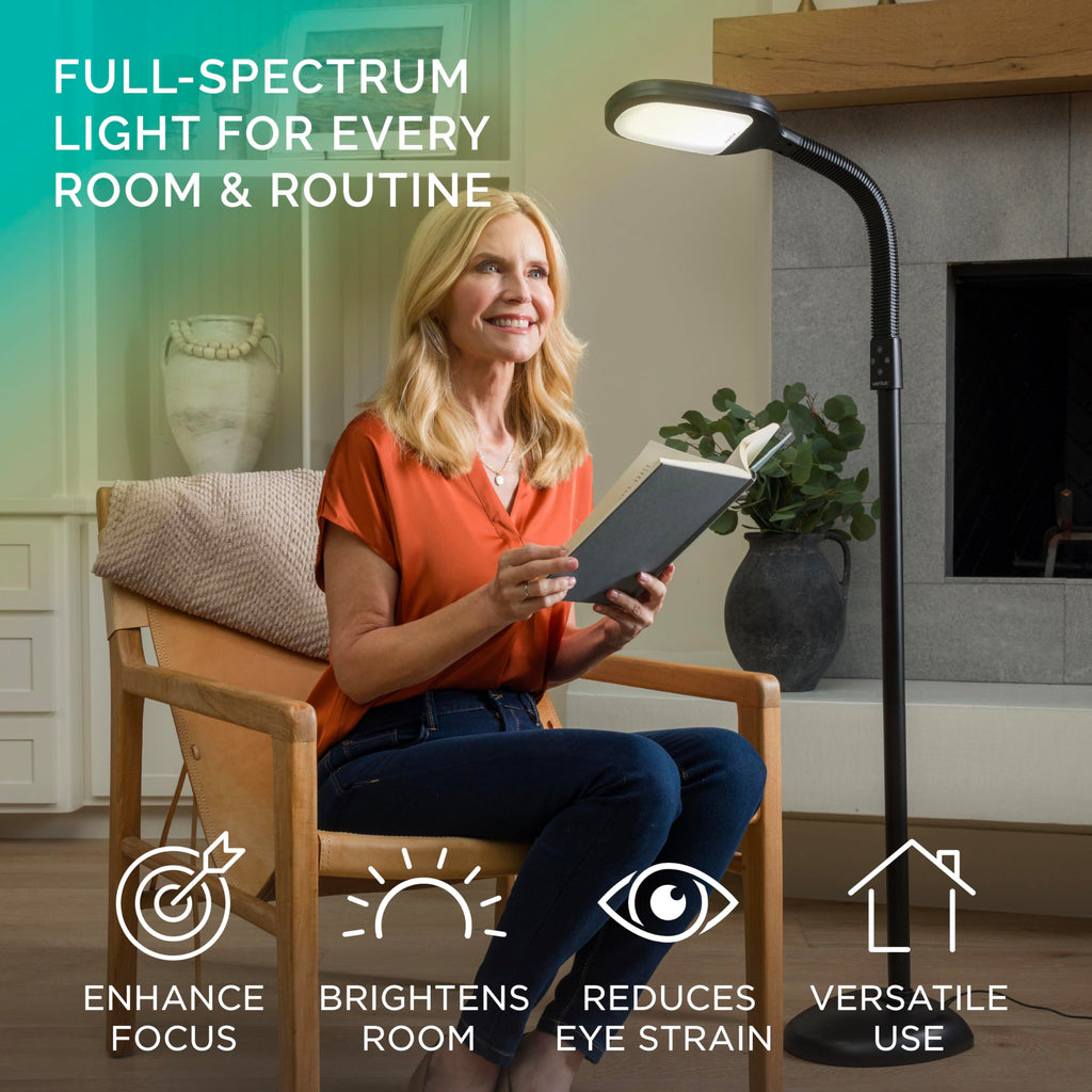 SmartLight Full Spectrum LED Floor Lamp with Adjustable Brightness