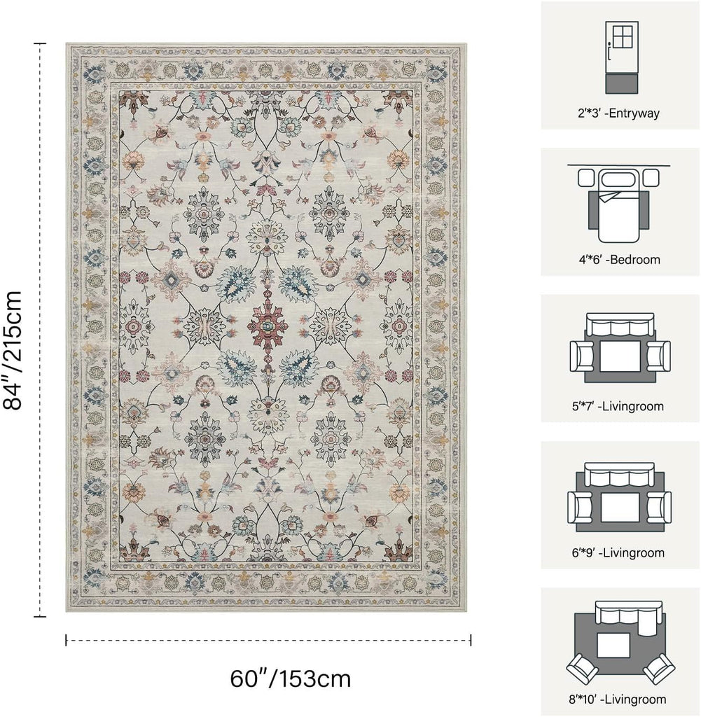 Grey 5x7 Area Rugs
