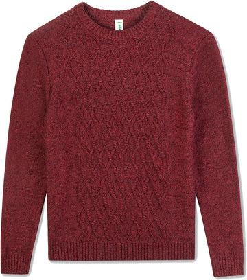 Boys Sweaters 100% Cotton Cable Knit Kids Sweater Striped Pullover