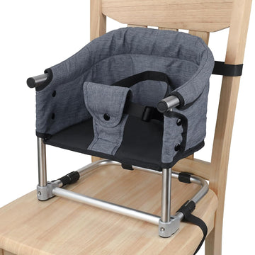 Booster Seat for Dining Table, 3-in-1 Portable Toddler Booster Chair with Safety Buckle, Height Adjustable & Foldable