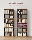 Bookshelf, 6-Tier Bookcase, Book Shelf, Open Storage Shelf, 9.4 x 23.6 x 63.3 Inches, Dinning Room