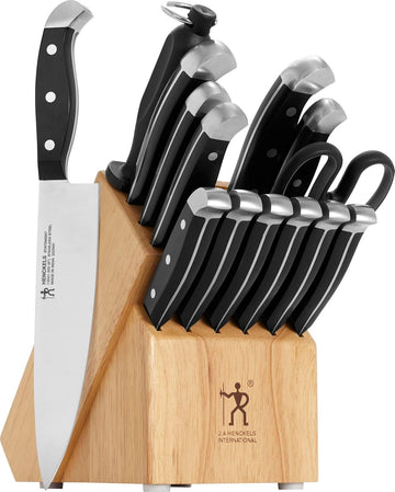 Statement 15-Pc Knife Block Set, Razor-Sharp, German Engineered | Informed by 100+ Years of Mastery. Dishwasher safe