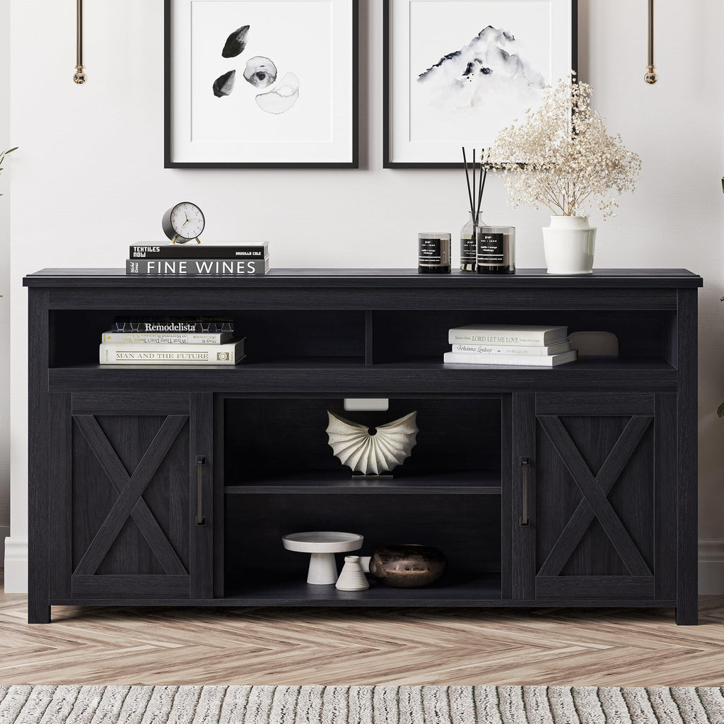 58" Corin TV Stand & Media Entertainment Center - Rustic Grey
