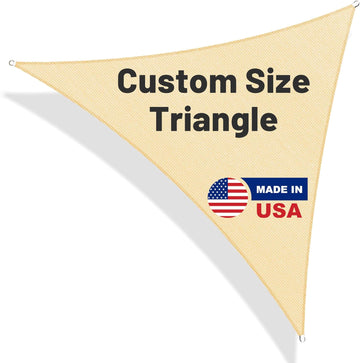 Custom Triangle Sun Shade Sail UPF50 Canopy UV Block Rectangle - Commercial Standard Heavy Duty - 190 GSM - 3 Years