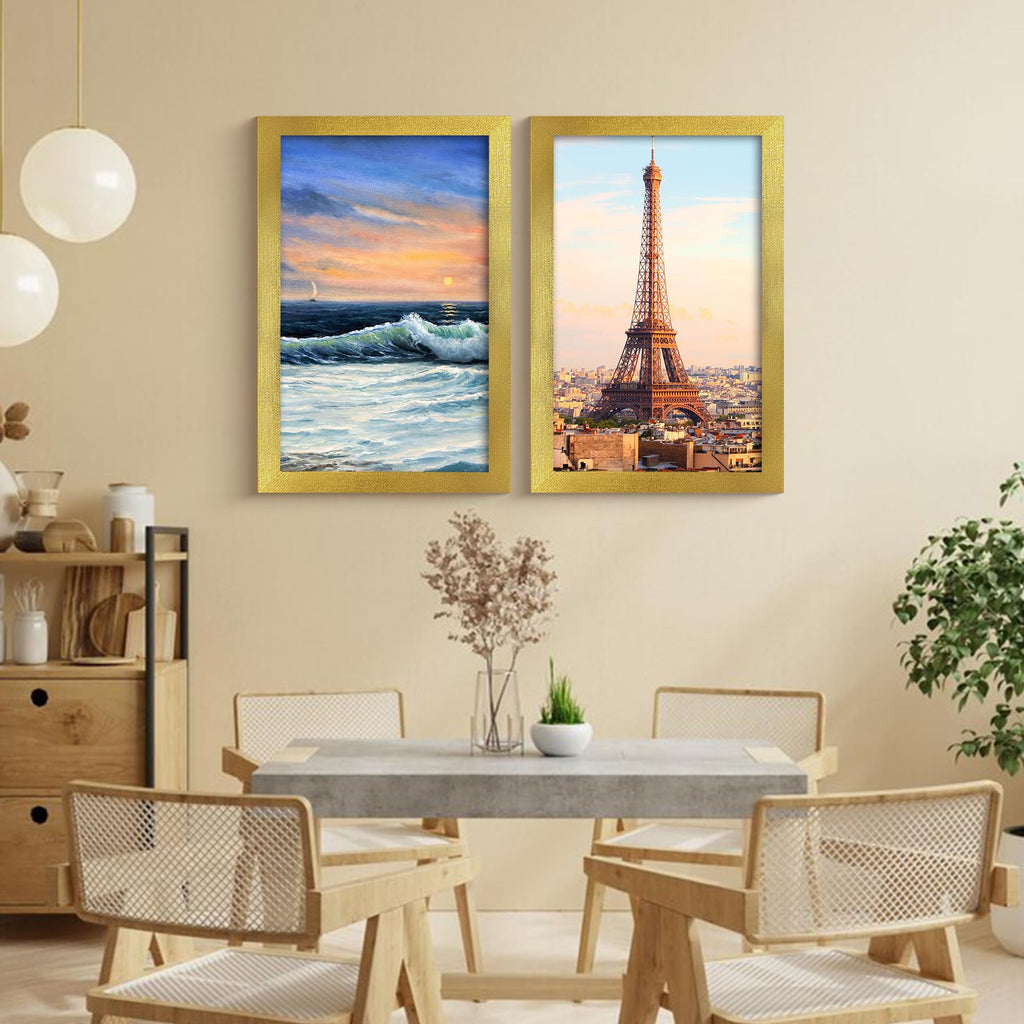16x24 Frame in Gold, Gallery Frame for Wall Mounting, 2 Pack