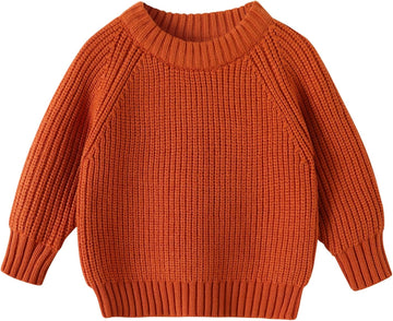 Toddler Baby Girls Boys Knit Sweater Pullover Long Sleeve Sweatshirt Fall Winter Clothes