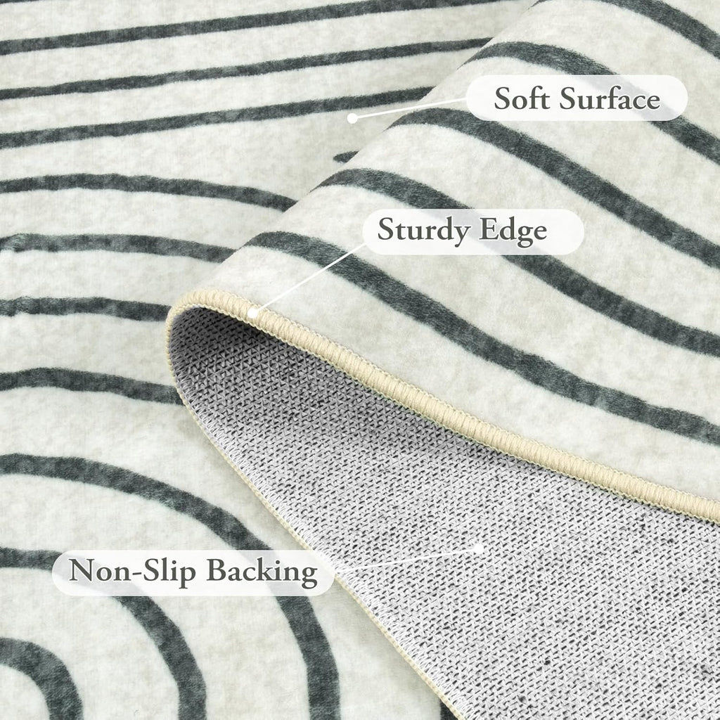 Abstract Washable Area Rug, Rug