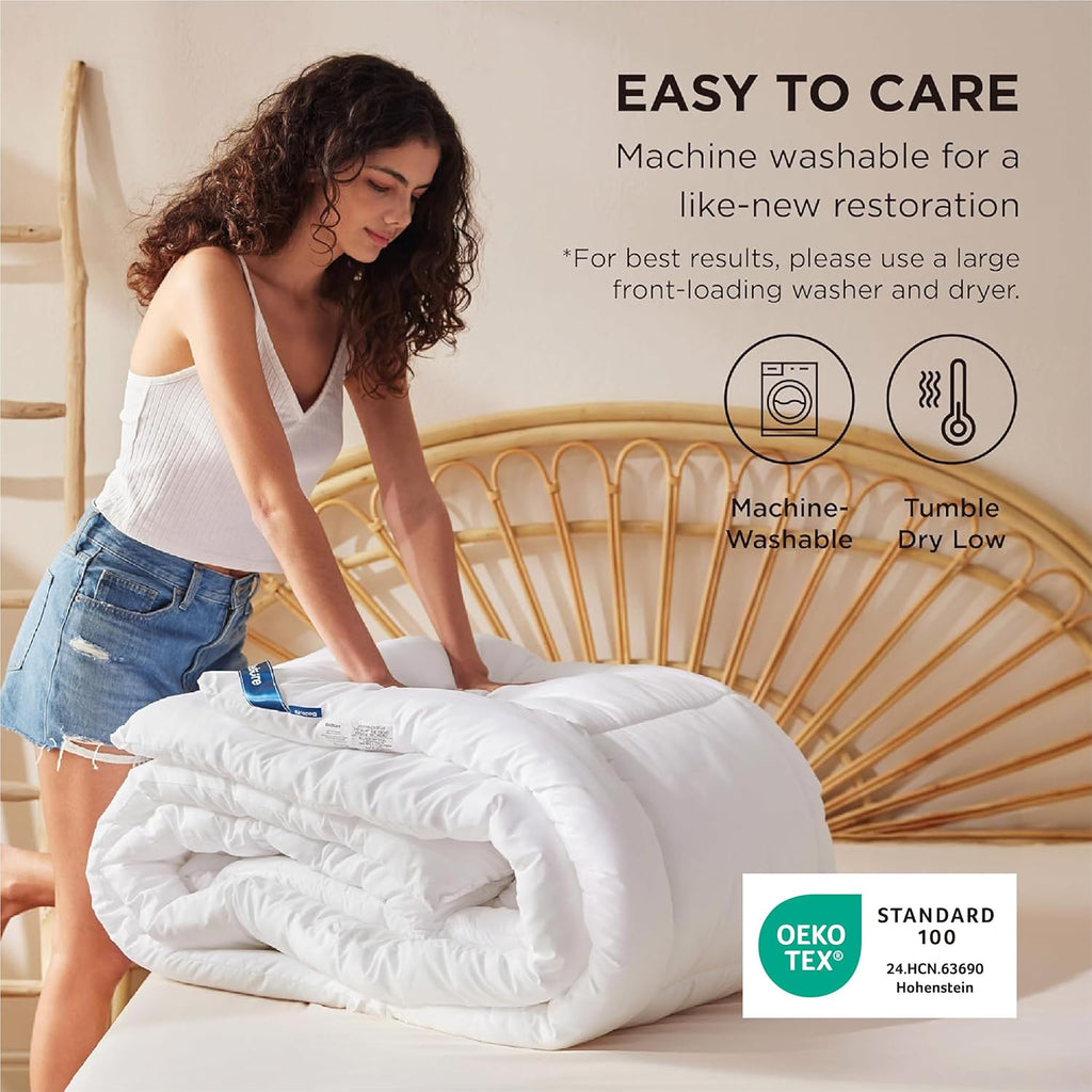Comforter Duvet Insert - Quilted Comforters, All Season Duvet, GentleSoft Down Alternative Bedding Blanket