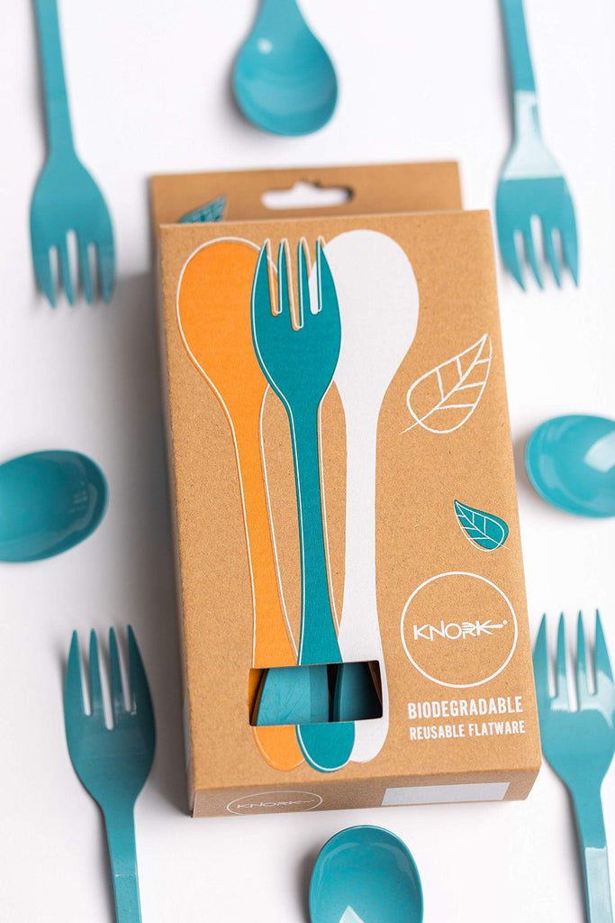 Eco Plant Based 24 Pack Reusable Bamboo Flatware Set (MULTI)