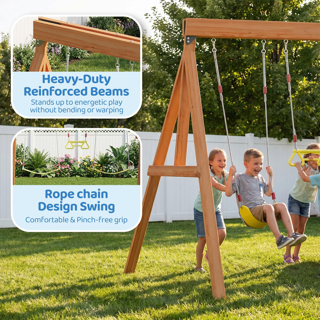 Wooden Swing Sets for Backyard - Playground Sets