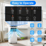10,000 BTU Portable Air Conditioners for Room Up to 450 Sq.Ft, 4-in-1 Portable AC Unit, Heater