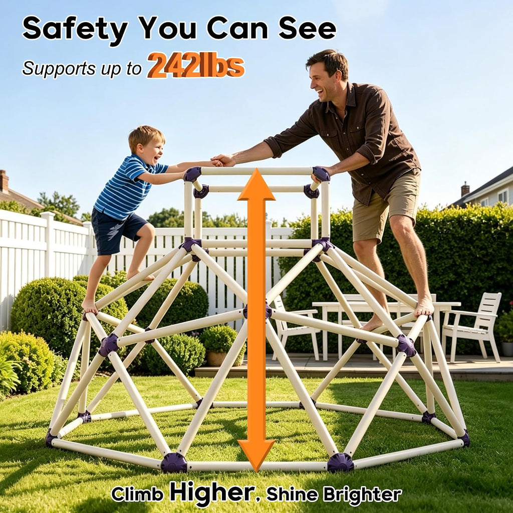 Climbing Dome - Sturdy & Portable Jungle Gym for Kids, Backyard Playset for Toddlers, Active Outdoor Fun for Kids