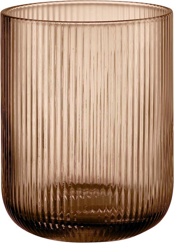 Lantern Size S, Coffee Color, Mouth-blown Glass, Also Suitable as Vase, Decorative-candle-lanterns