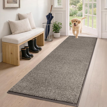 Hallway Runner Rug, 24" x 59", Heathered Beige