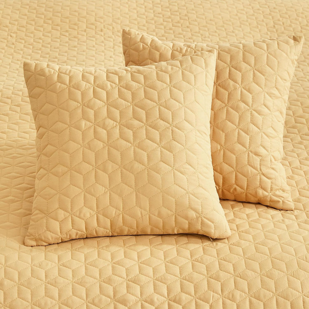 Oversized King Bedspread 128x120 Extra Wide, Diamond Geometric Quilt Set King/Cal King, Lightweight Reversible