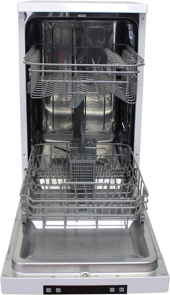 SD-9263WA 18″ Wide Portable Dishwasher with, 6 Wash Programs, 8 Place Settings and Stainless Steel Tub - White