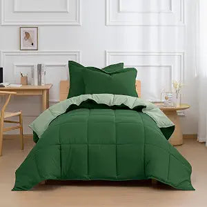 HIG 3pc Green Twin/Twin XL Bedding Comforter Set Duvet Insert Blanket