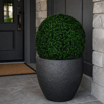 Artificial Boxwood Topiary Balls for Outdoor Decor - 19", 2-Pack