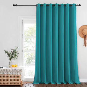 Blackout Curtains for Sliding Glass Door Room Divider Noise Reduce Curtain Panel Portable Window Screen Sliding