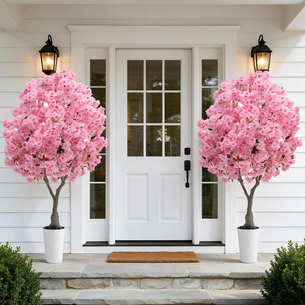 Artificial Cherry Blossom Tree 6FT - Fake Flower Blooming Tree