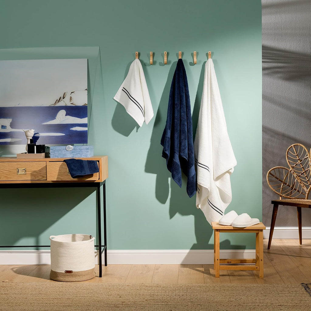 Loft Egyptian Cotton Turkish Bathroom Towels Set, Soft & Absorbent, Ideal Quick Dry Luxury Hand & Large Bath Towels