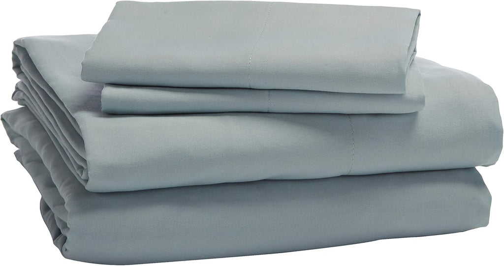 10-Piece Bed-in-a-Bag Comforter Set, Soft, Lightweight Microfiber, Full/Queen, Sea Foam Medallion