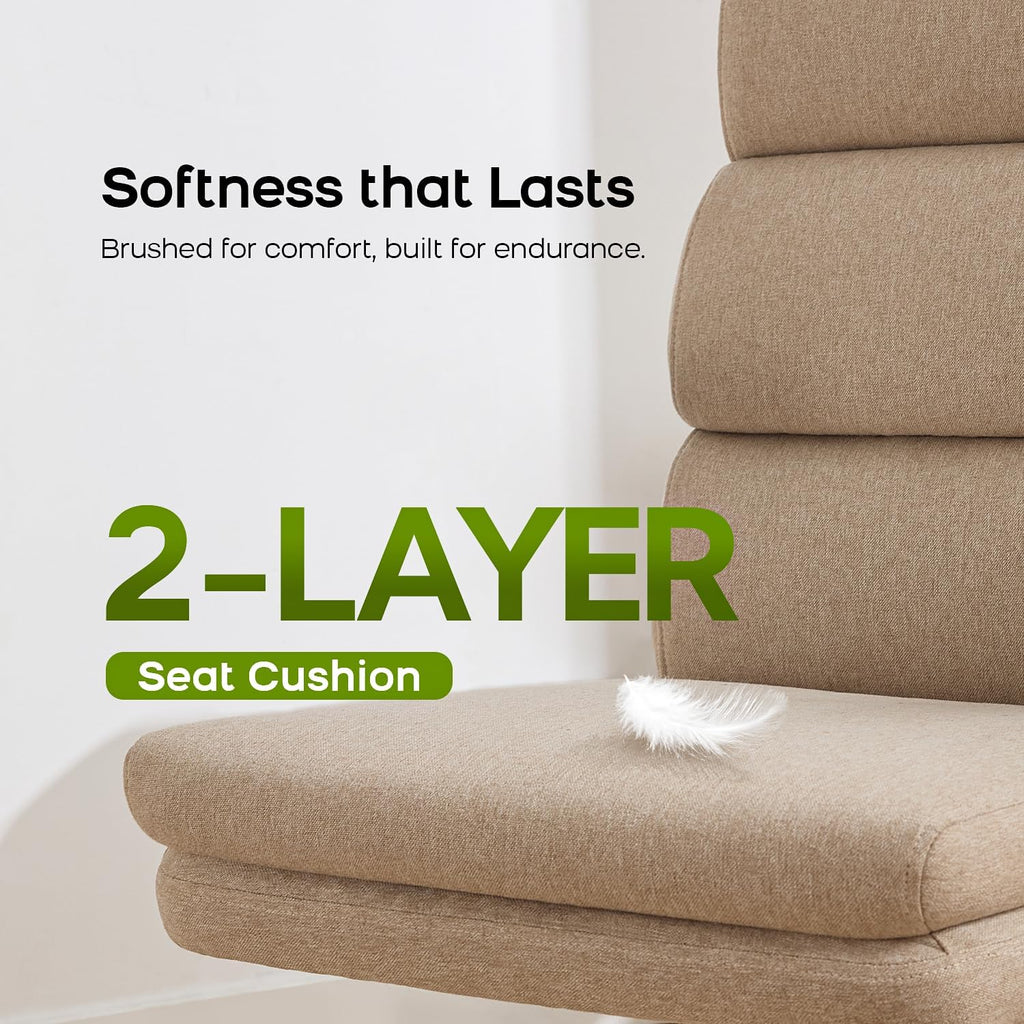 Adjustable Desk Chair Mid Back Executive Comfortable Fabric Ergonomic Back Support Home Computer Chair with Padded
