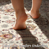 Washable 8x10 Area Rugs for Living Room, Boho Non-Slip Vintage Distress Large Rugs for Bedroom Dining Room Nursery