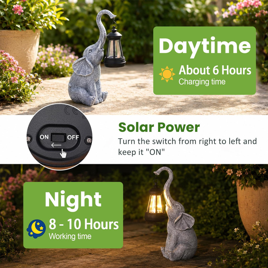 Elephant Statue for Garden Decor with Gift Appeal