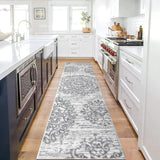Hallway Runner Rug 2'x8' Washable Vintage Distressed Area Rugs Non Slip Laundry Rug Runner Boho Floo