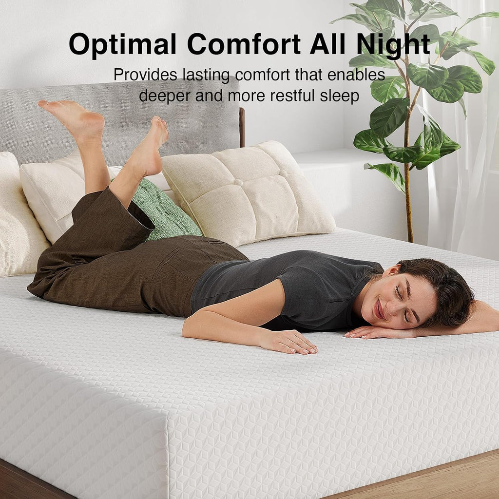 Queen Mattress 12 Inch, Queen Size Memory Foam Mattress | for Contouring Support & Pressure Relief, Motion Isolation