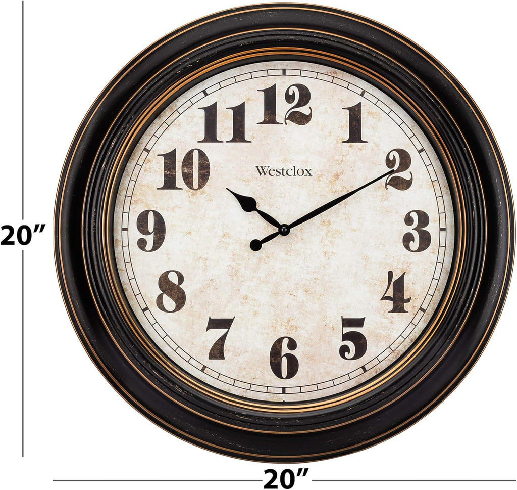 Traditional Large Wall Clock Battery-Operated Clock for Living Room, Bedroom